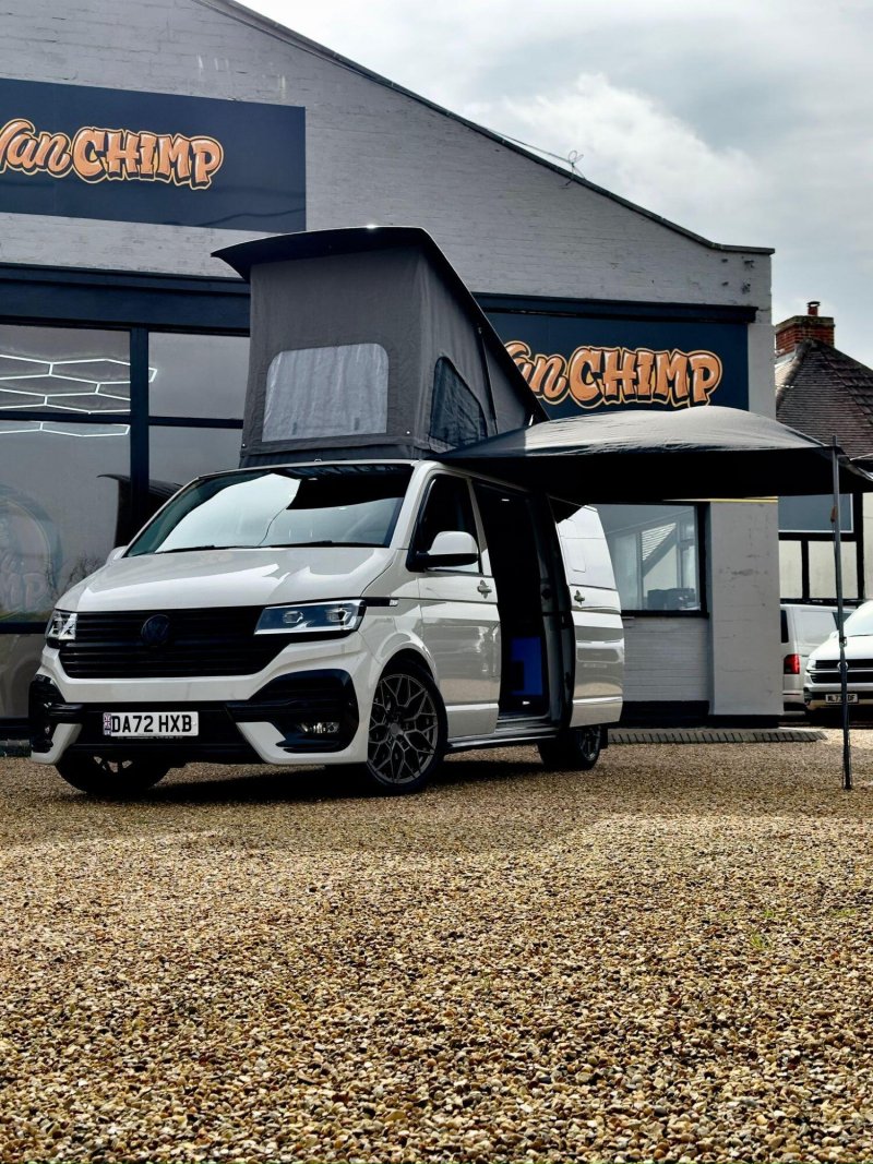VOLKSWAGEN TRANSPORTER 2.0 TDI T32 Highline DSG 204 PS CAMPER SPORT POP TOP ROOF SLEEPS 4, ELETRIC DOUBLE BED